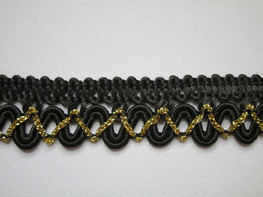 Borta čierna "zlatý cik-cak"