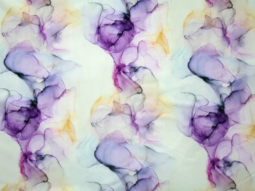 Teplákovina žlto-mintová "abstraktný vzor"