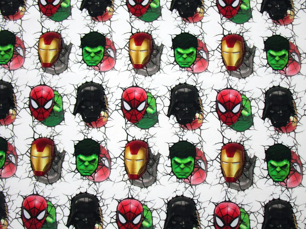 Teplákovina smotanová "superhrdinovia"