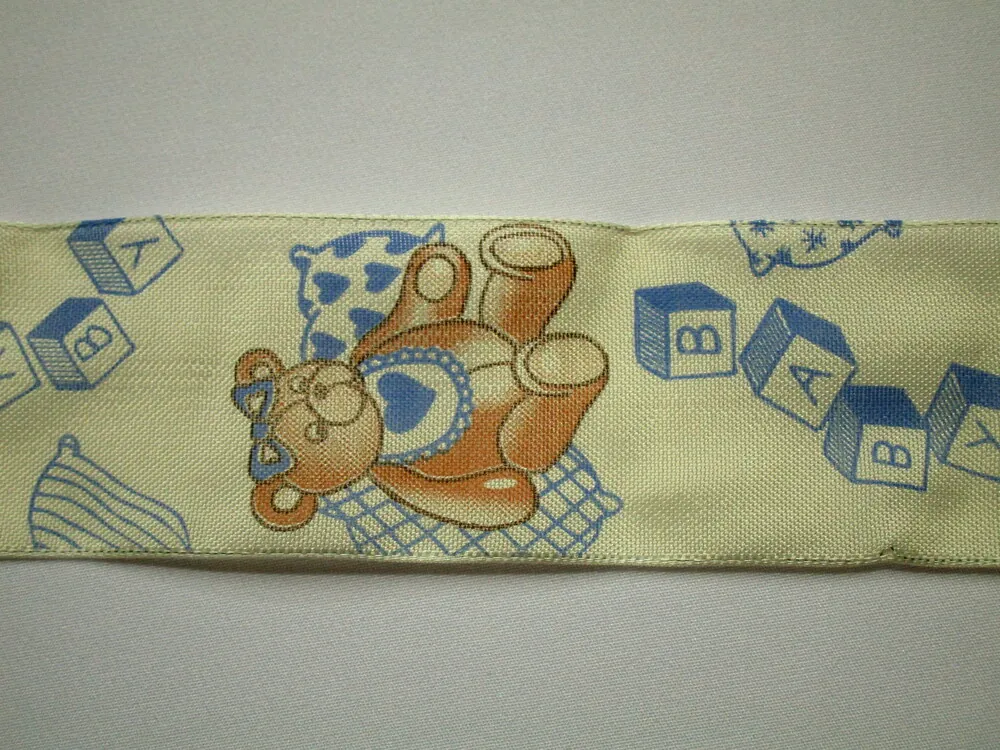 Stuha dekoračná maslová "macko" 