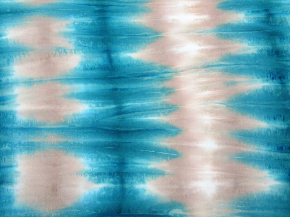 Šatovka béžovo-modrá "batika" 