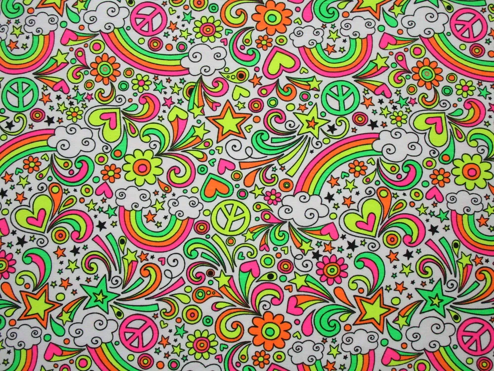 Úplet smotanový "neónový vzor"