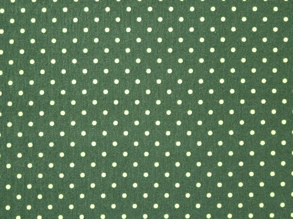 Úplet tmavozelený "zelená drobná bodka"