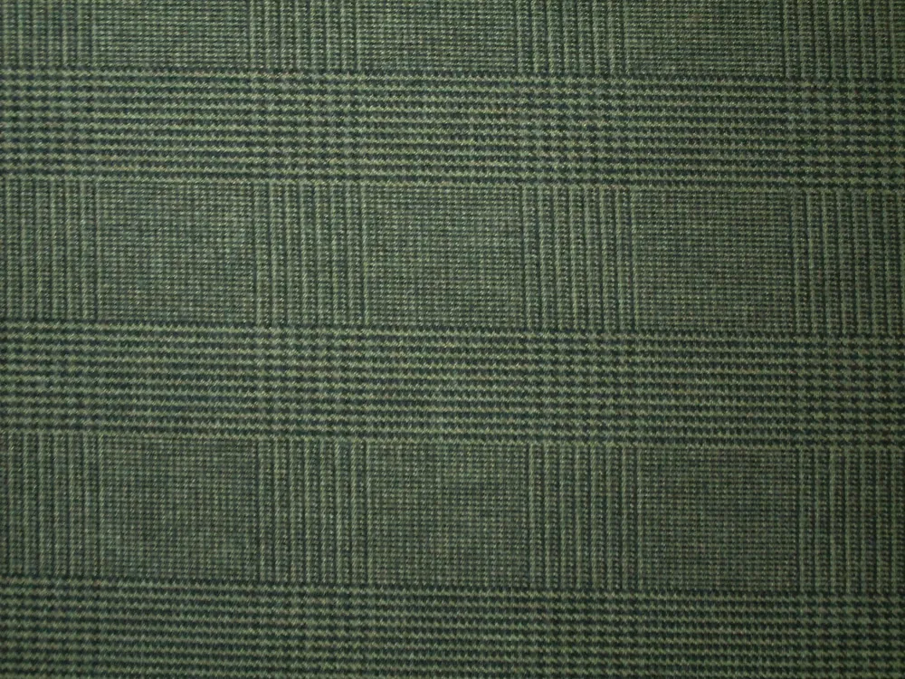 Kostýmovka olivová "čierne káro" - zbytok 