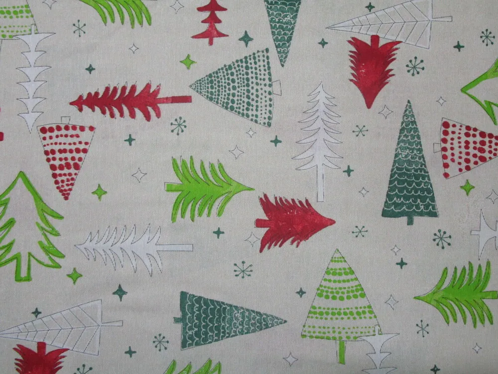 Poťahovka prírodná "stromčeky"