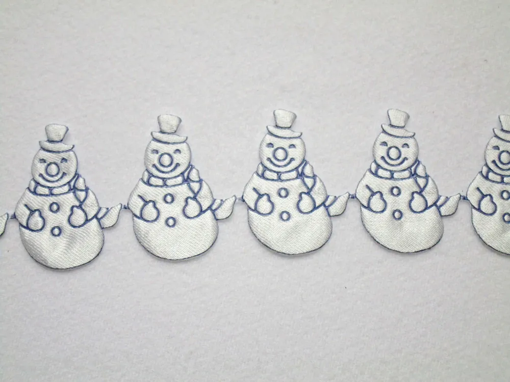 Aplikácia textilná "snehuliak" 