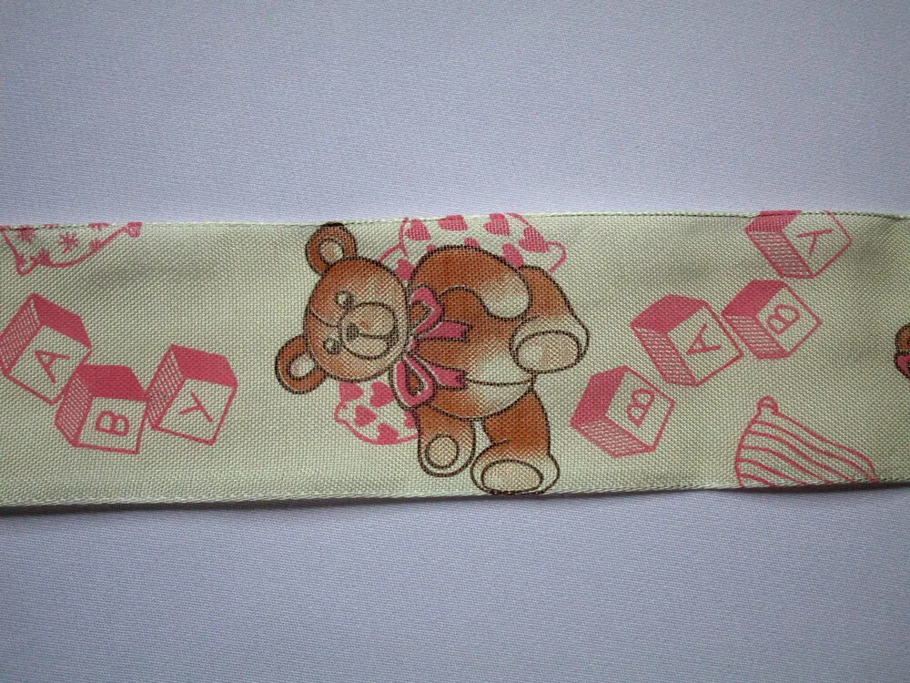 Stuha dekoračná maslová "macko" 