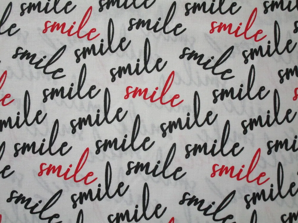 Bavlna biela "smile"  