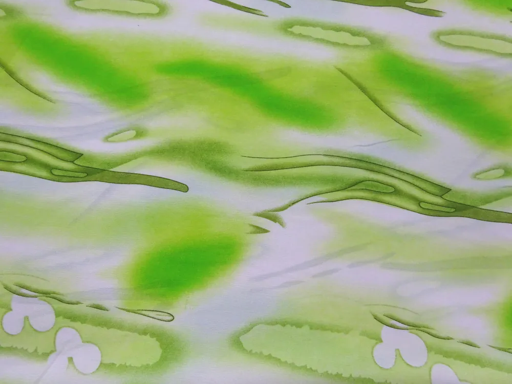 Šatovka biela "zelený vzor" 