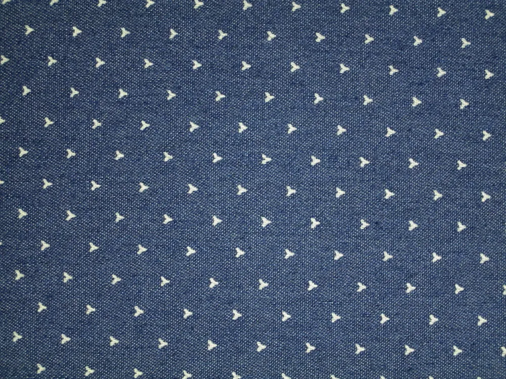 Riflovina modrá "drobný maslový vzor"