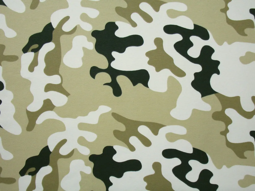 Teplákovina béžovo-zelená "maskáč"