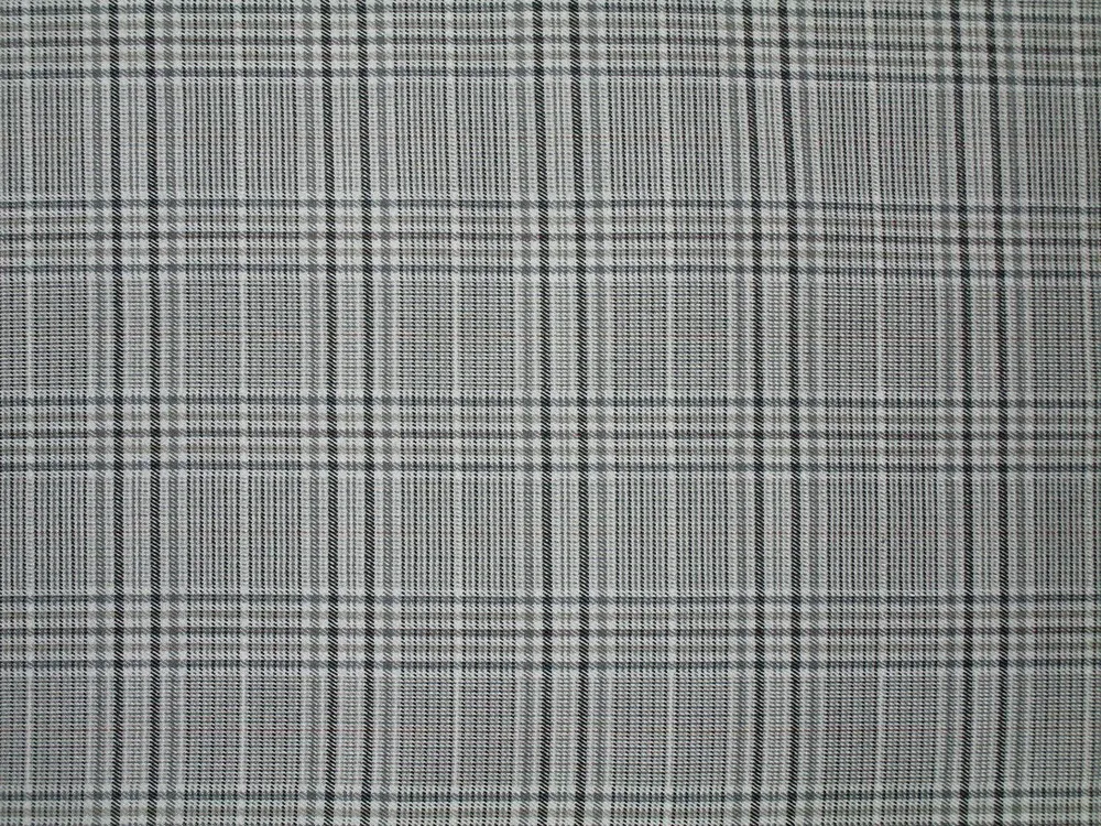 Kostýmovka sivá s vlnou "olivovo-sivé káro" - zbytok