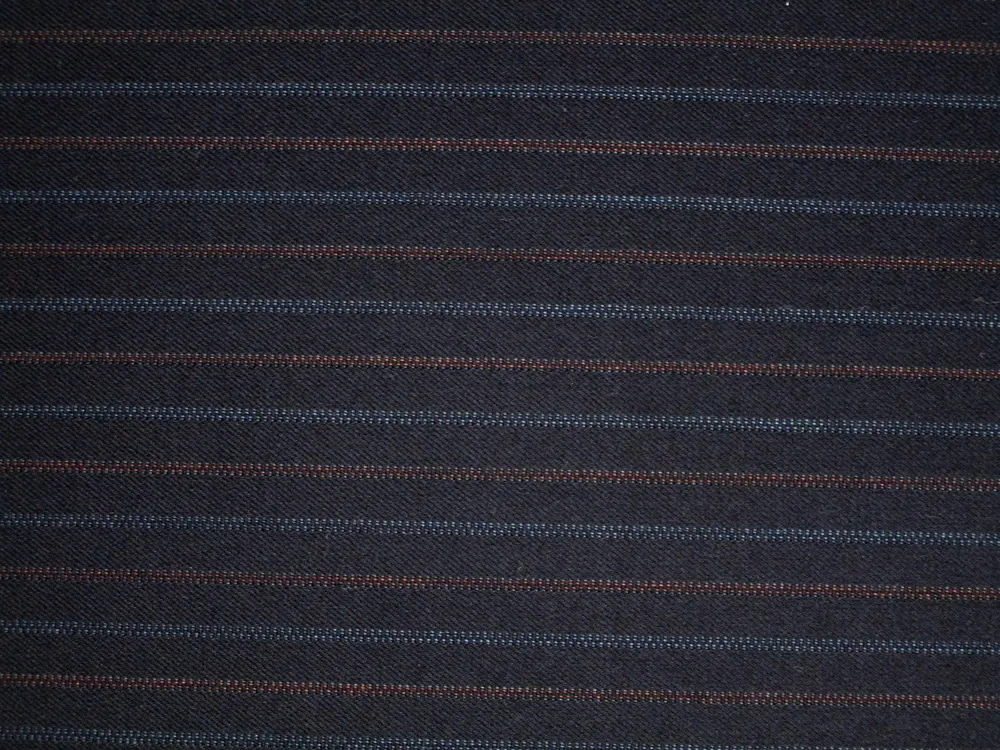 Kostýmovka tmavomodrá s vlnou "pásik"