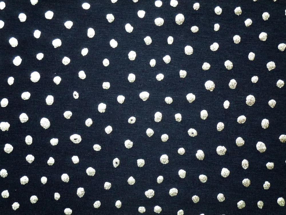 Úplet tmavomodrý "strieborná bodka" 