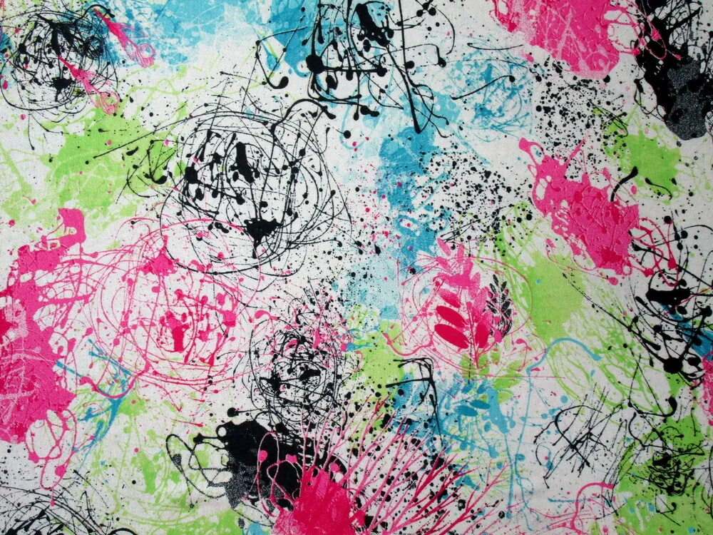 Úplet smotanový "farebný vzor" 