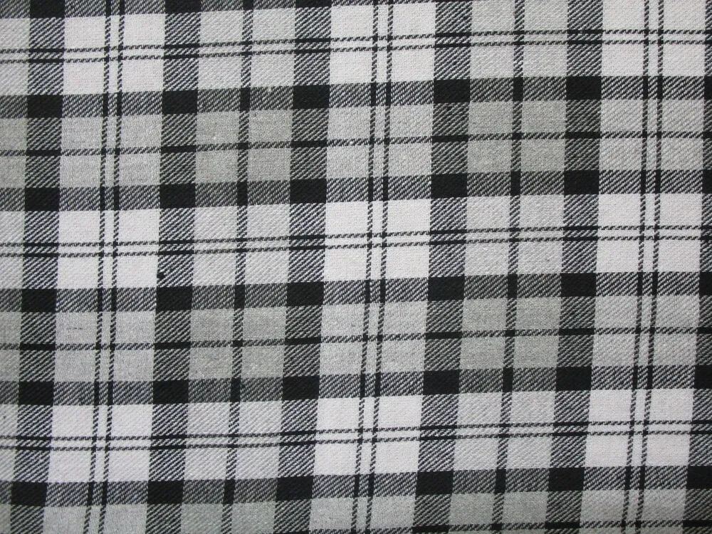 Flanel sivý "sivo-čierne káro" 