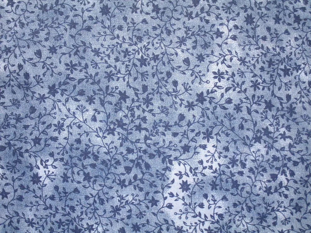 Bavlna modrá batika "modré kvety"