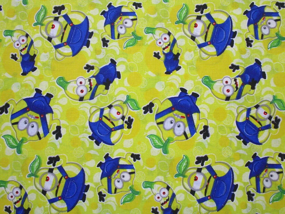 Bavlna žltá "Mimoni" 