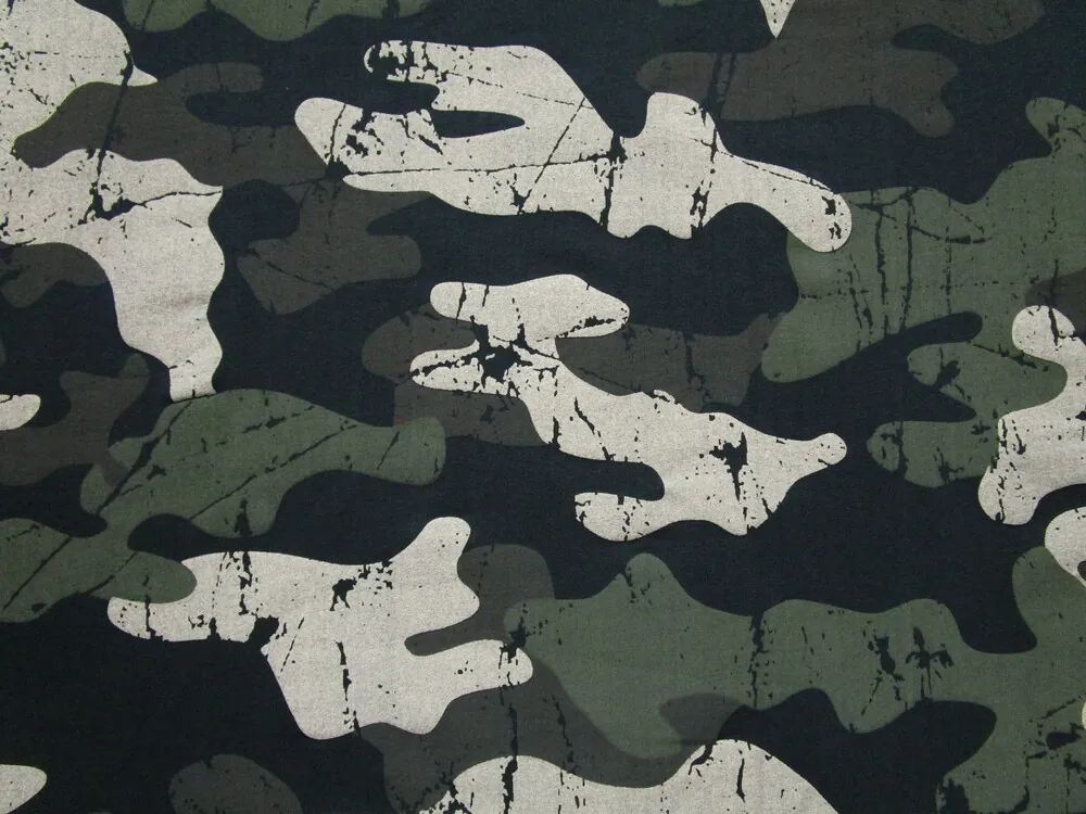 Teplákovina hnedo-zeleno-čierna "maskáč"