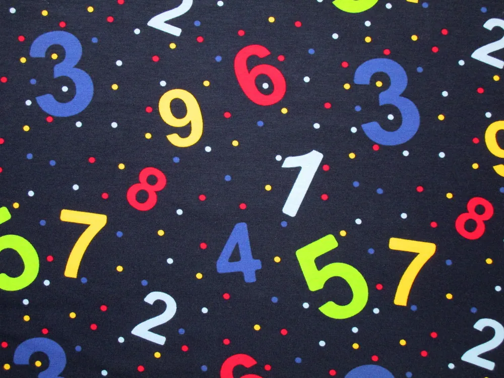 Úplet tmavomodrý "farebné čísla" 