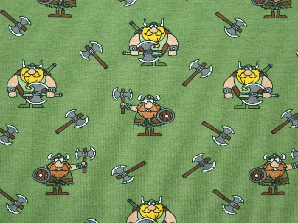 Úplet zelený "viking" 