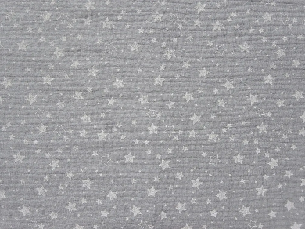 Fáčovina sivá "biele hviezdičky" - certifikát OEKO-TEX Standard 100 