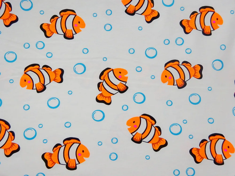 Úplet smotanový "neónový Nemo" 