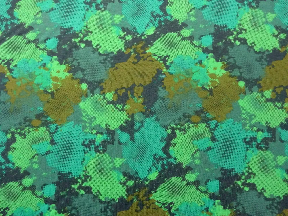 Úplet zelený "maskáč" 