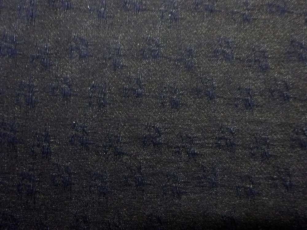 Úplet čierny "tmavomodrá kohútia stopa" 