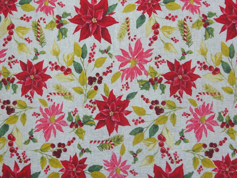 Poťahovka prírodná "vianočný motív" 