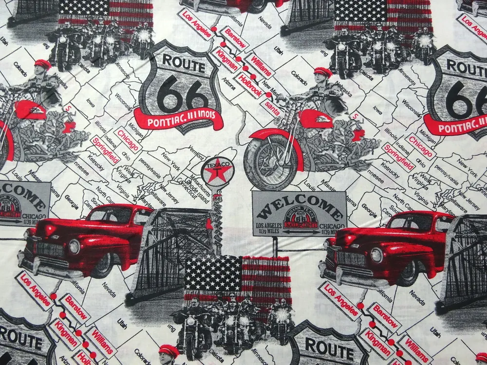 Bavlna maslová "ROUTE 66"