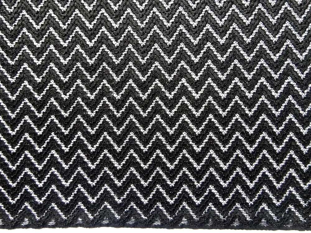 Krajka elastická čierna "cik-cak" 