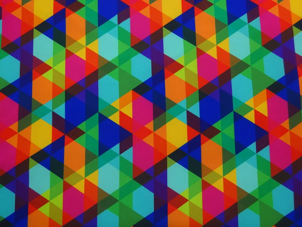 Softshell farebný "geometrický vzor" 