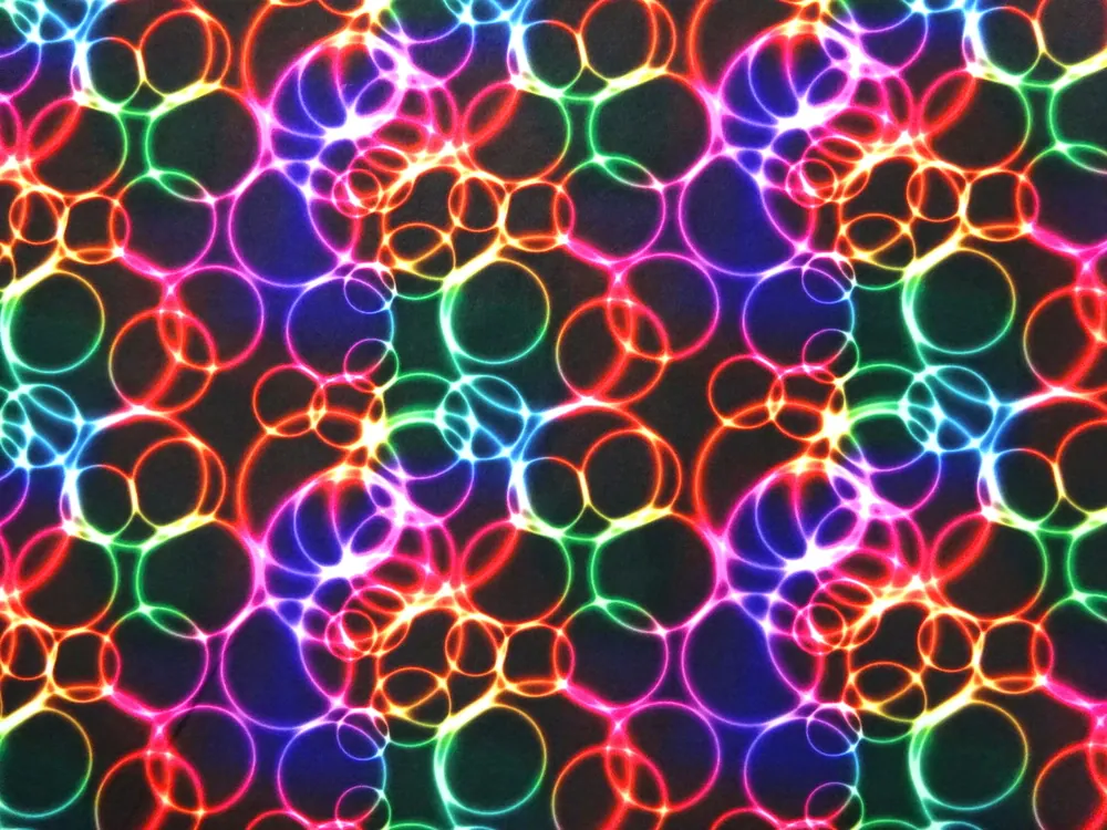 Softshell čierny "farebné kruhy" 