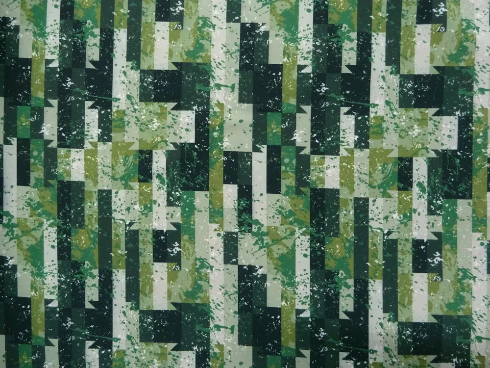 Softshell zelený "vzorovaný"