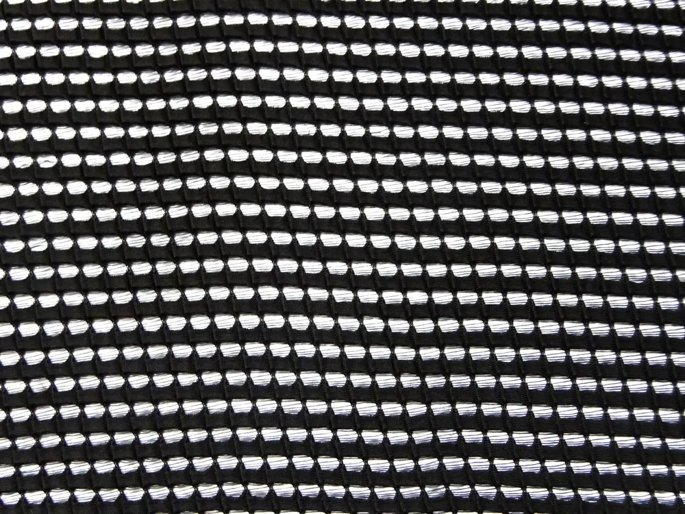 Krajka Dubia čierna "plastický obdĺžnik" 