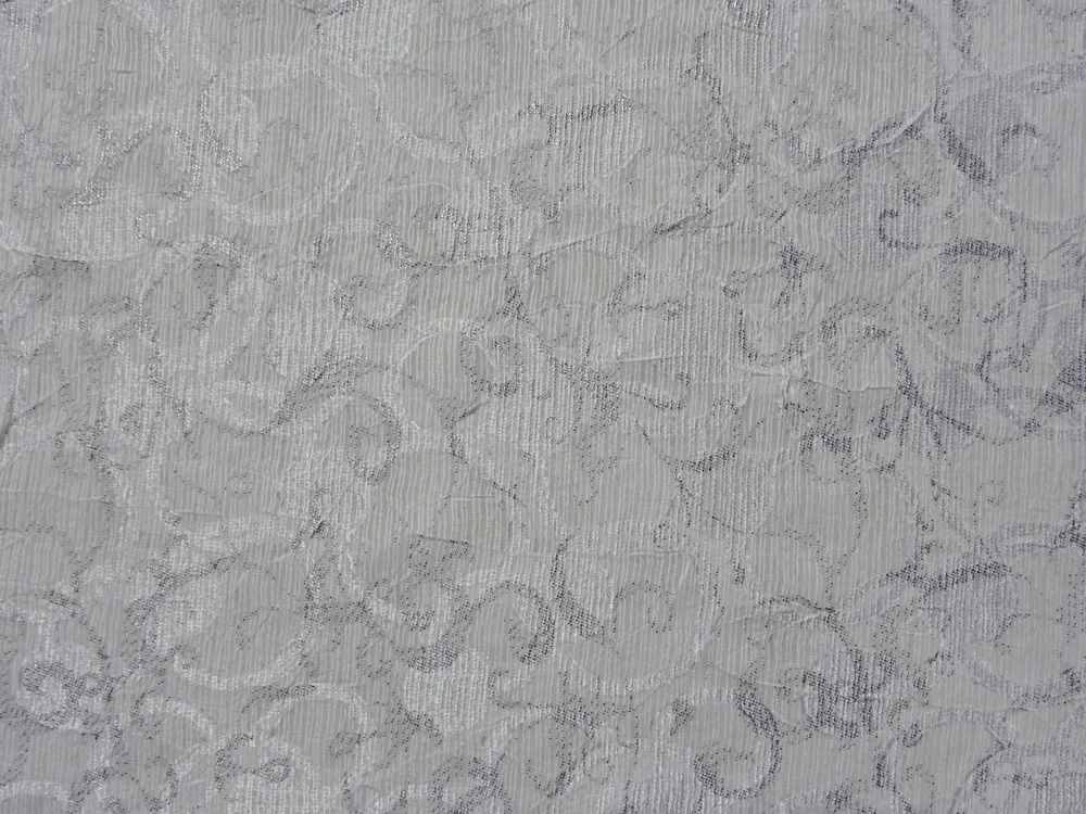 Šatovka biela "bielo-strieborný vzor" 