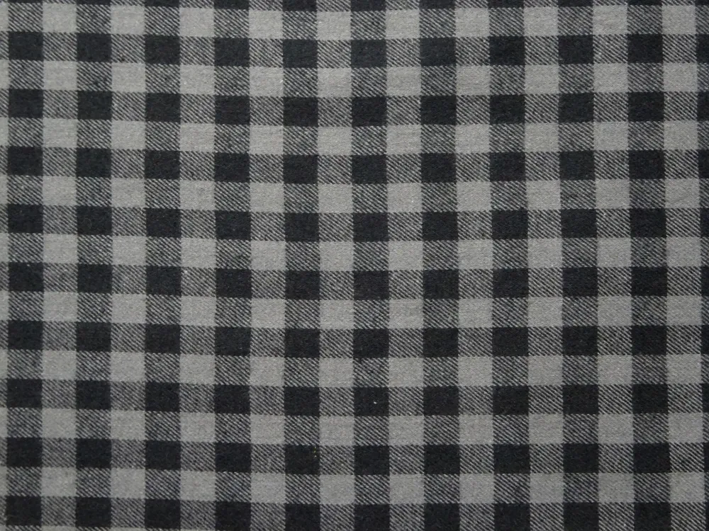 Flanel tkaný "sivo-čierna malá kocka" 