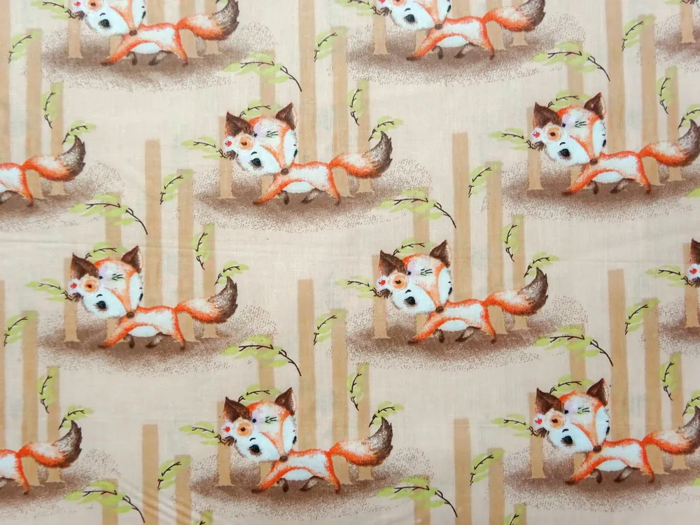 Bavlna svetlohnedá "líška" 