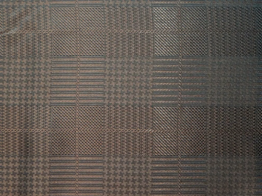 Podšívka Tivoli hnedá "kohútia stopa, káro" - talianska kolekcia 