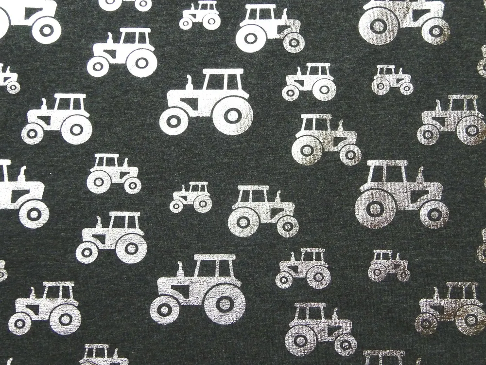 Úplet tmavosivý "strieborný traktor"