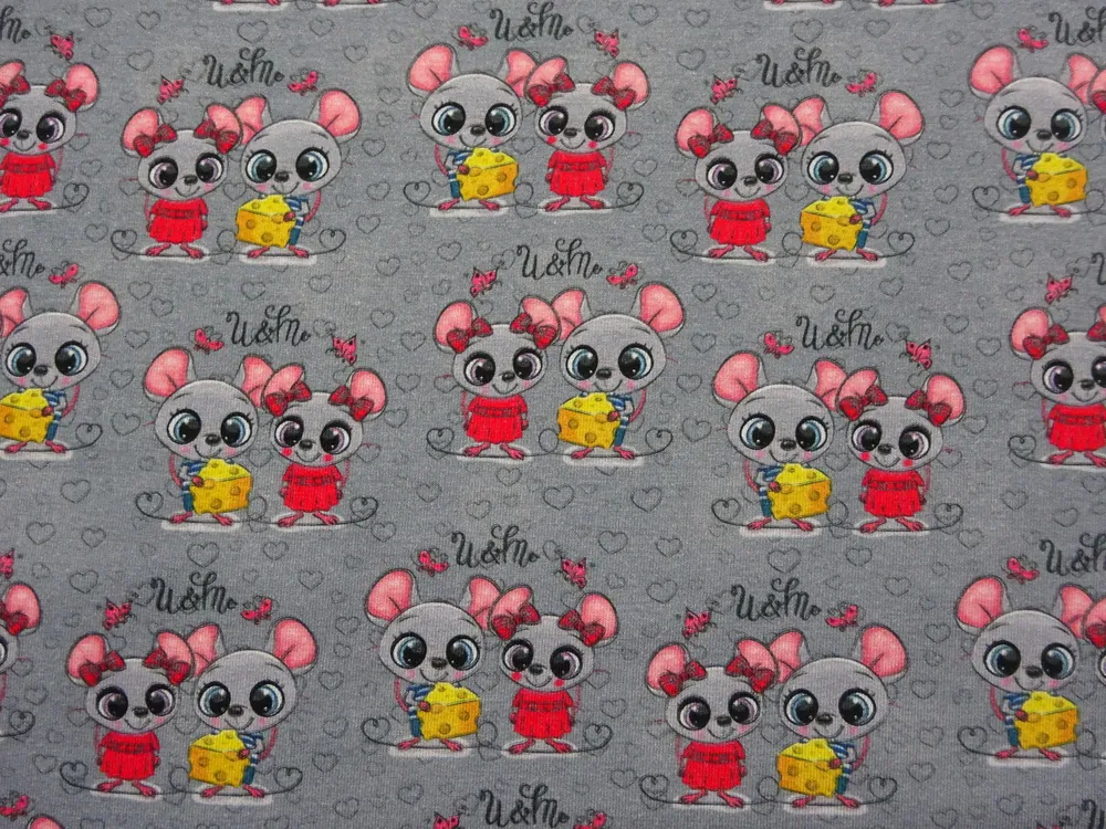 Úplet sivý "myšky" 