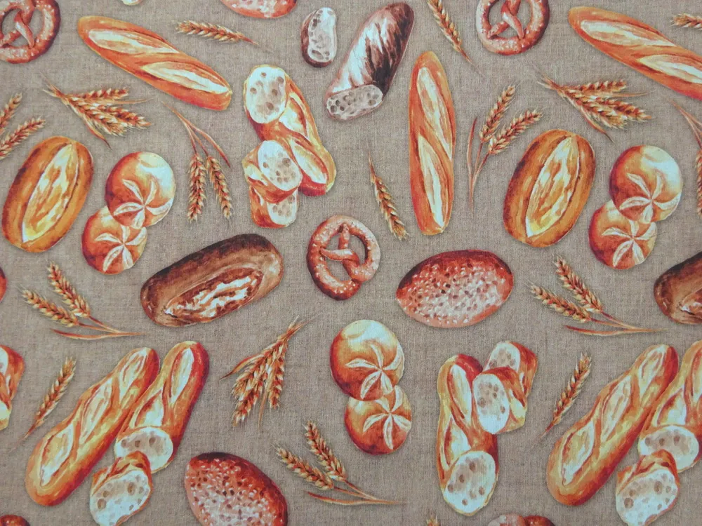 Poťahovka hnedá "pečivo" 