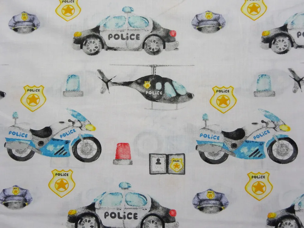 Bavlna biela "polícia" 