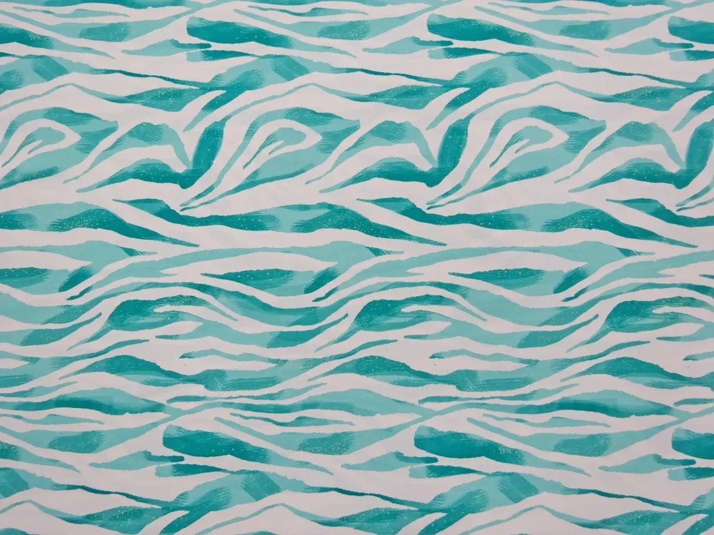 Šatovka smotanová "tyrkysový vzor" 