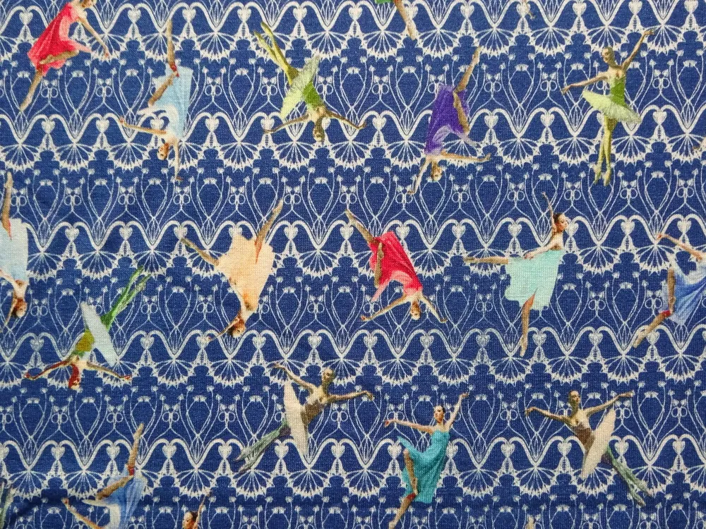 Úplet modrý "balerína" 