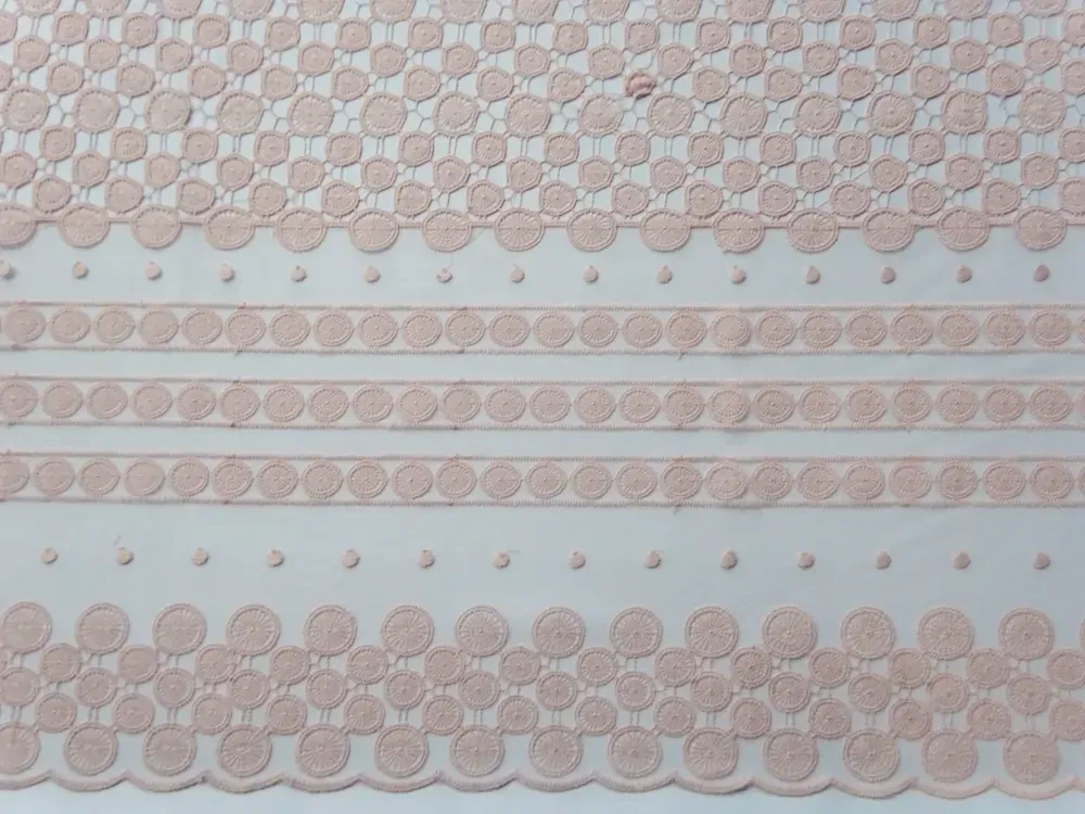 Krajka LIVI ružová "kruhy" 