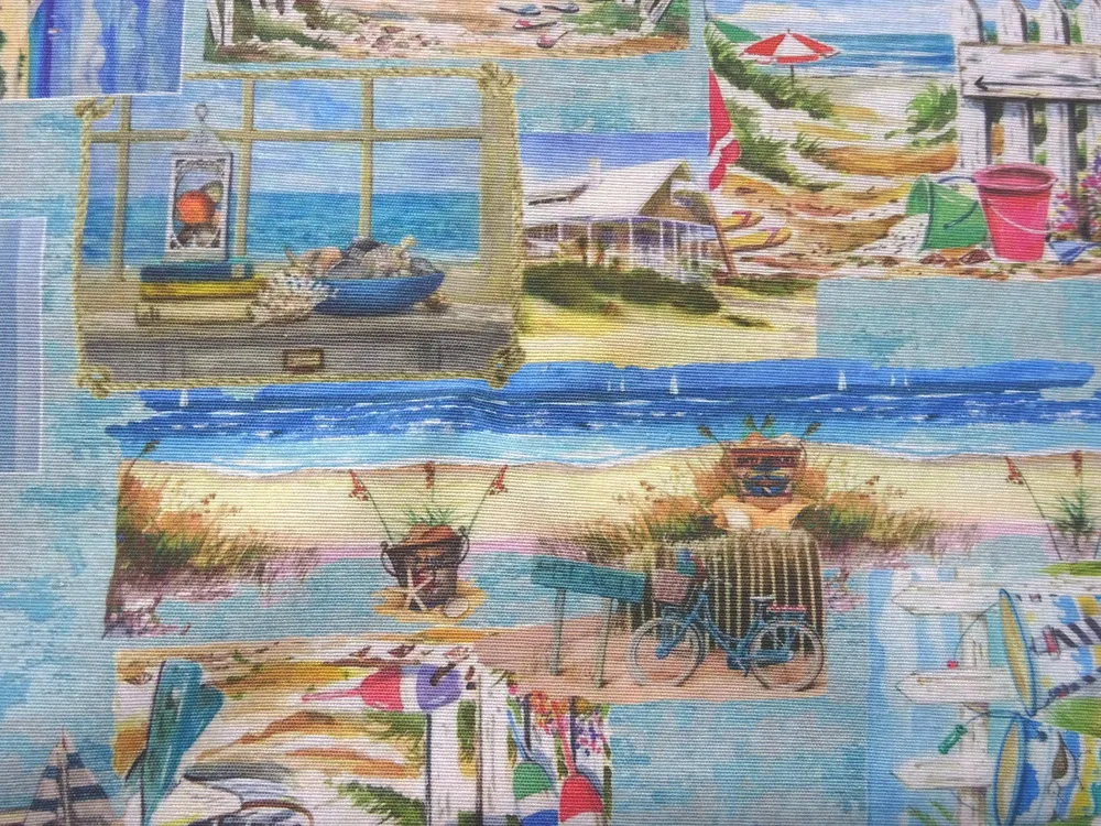 Poťahovka modrá "pláž" 