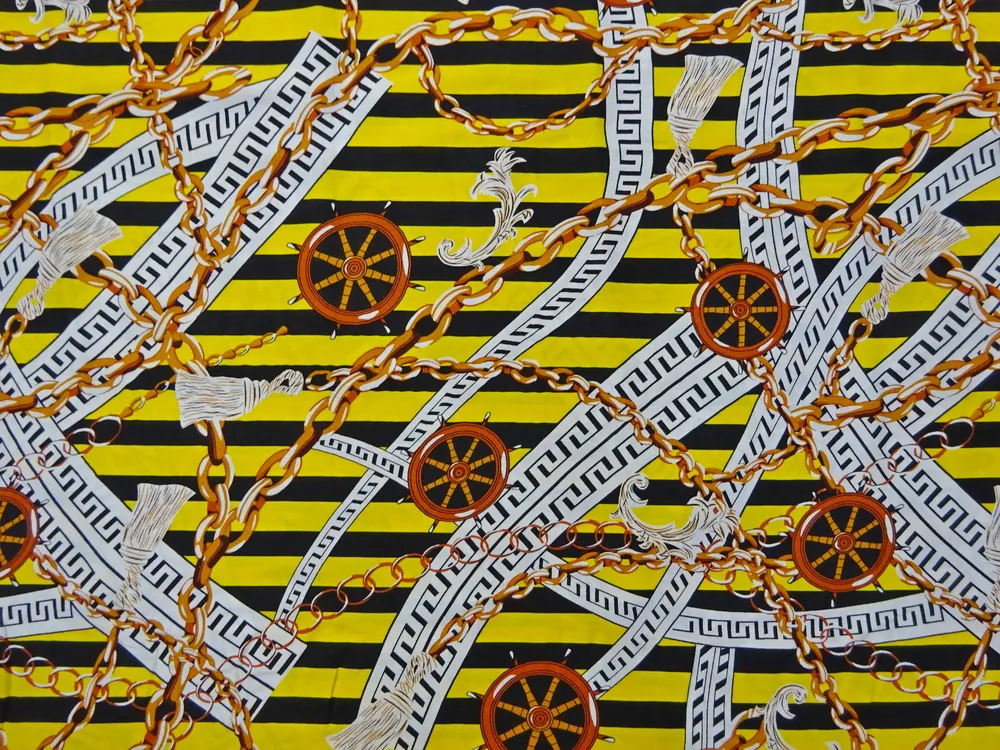 Šatovka žlto-čierna "letný motív" 