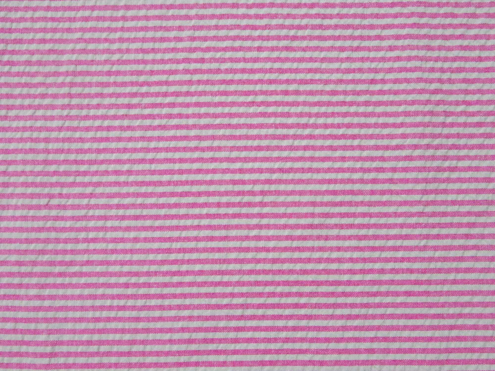 Šatovka krčená "bielo-ružový pásik" 